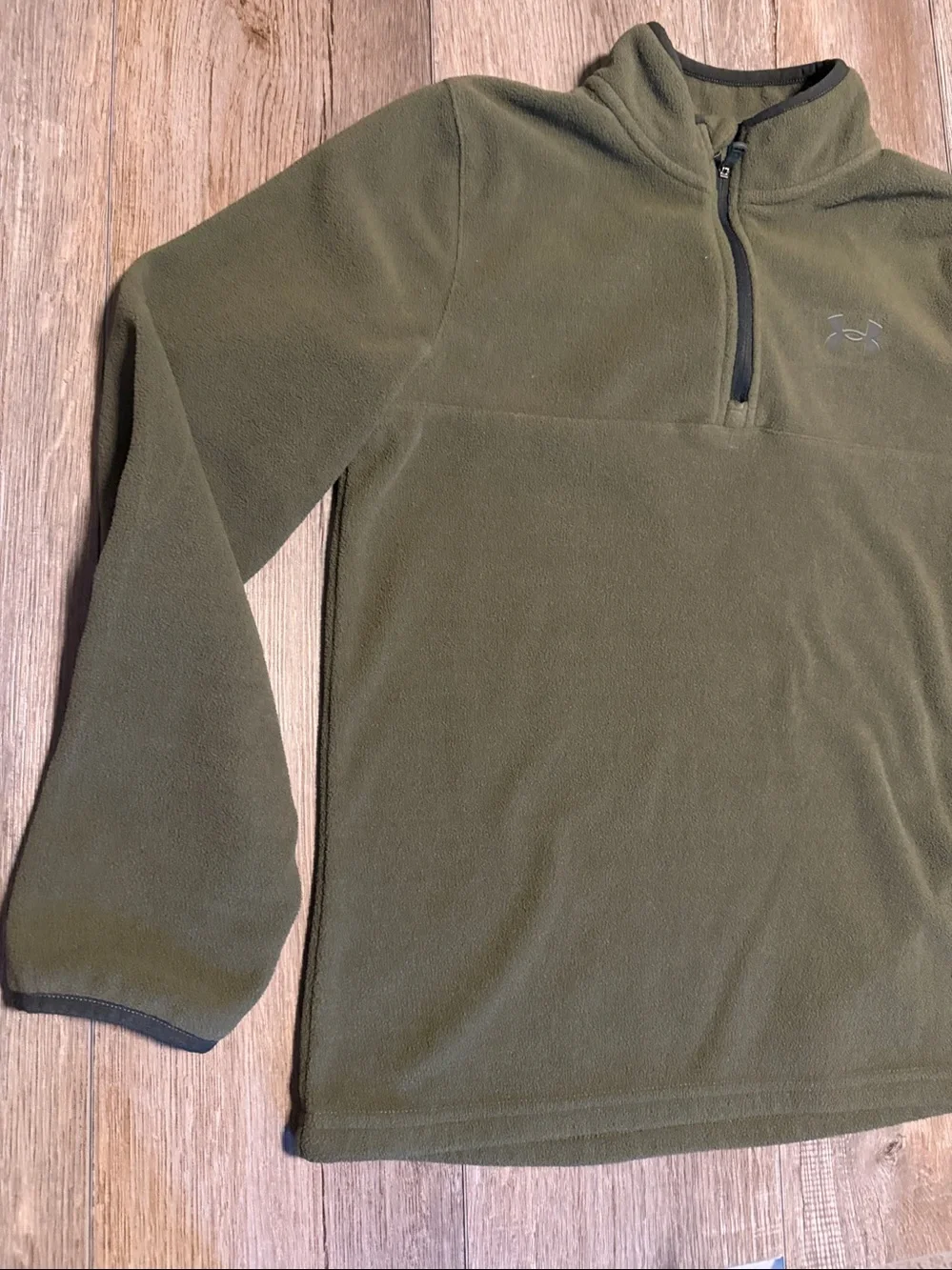 Under Armour Olive Green Quarter-Zip Performance Fleece